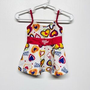 2/$20    Rocawear Girls' Heart Print Swim-dress 12M Multicolor